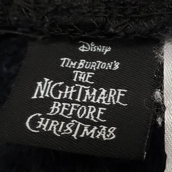 Disney The Nightmare Before Christmas Fleece Pajama Women's Silver Metallic L - Picture 5 of 6